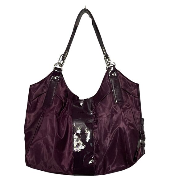 Calvin Klein Handbags - Calvin Klein Tote Large Purple Nylon Double Strap Shoulder Bag 2010 Classic